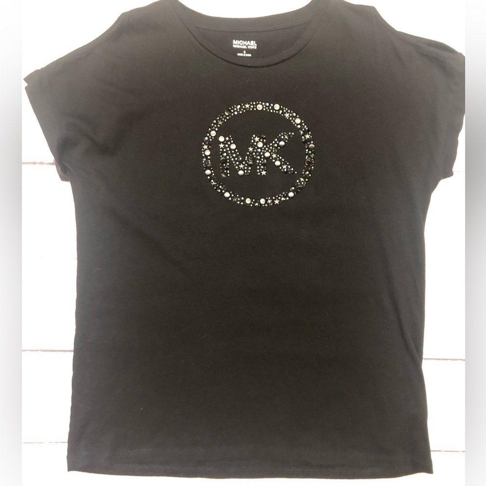 Michael Kors Embellished Cold Shoulder Top
